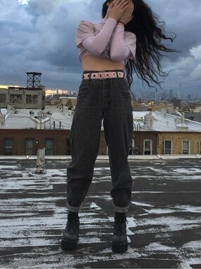 Lee Vintage 1980’s High Waisted Acid Wash Tapered Jeans